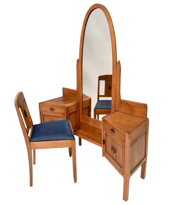 Art Deco Amsterdamse School Dressing Table or Vanity by J.J. Zijfers, 1920s